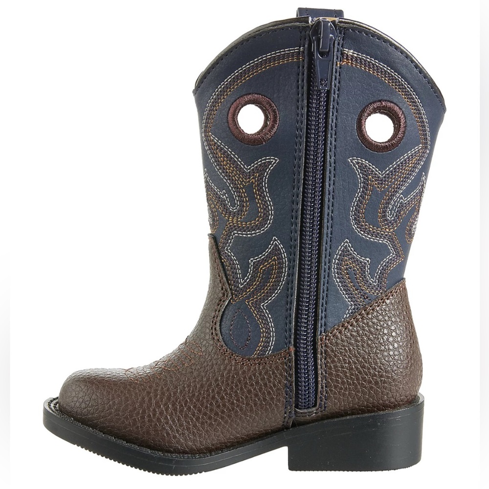 Magellan Outdoors Toddler Brown and Blue Boots